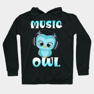 Cute Music Owl Hoodie